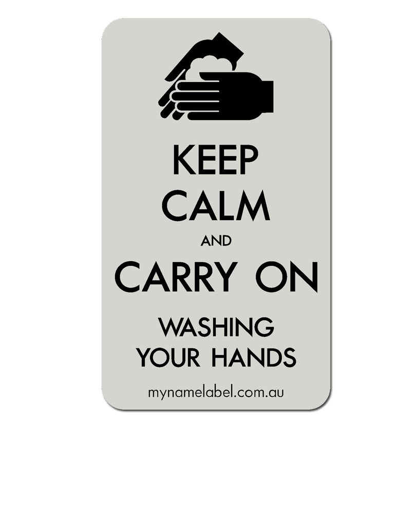 Keep Calm and Carry On - Clear Sticker
