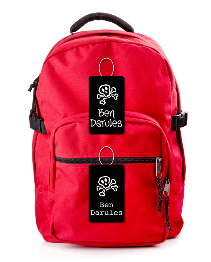 School bag shop name labels