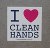 I Love Clean Hands Sticker