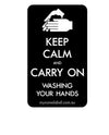 Keep Calm and Carry On - Black Sticker