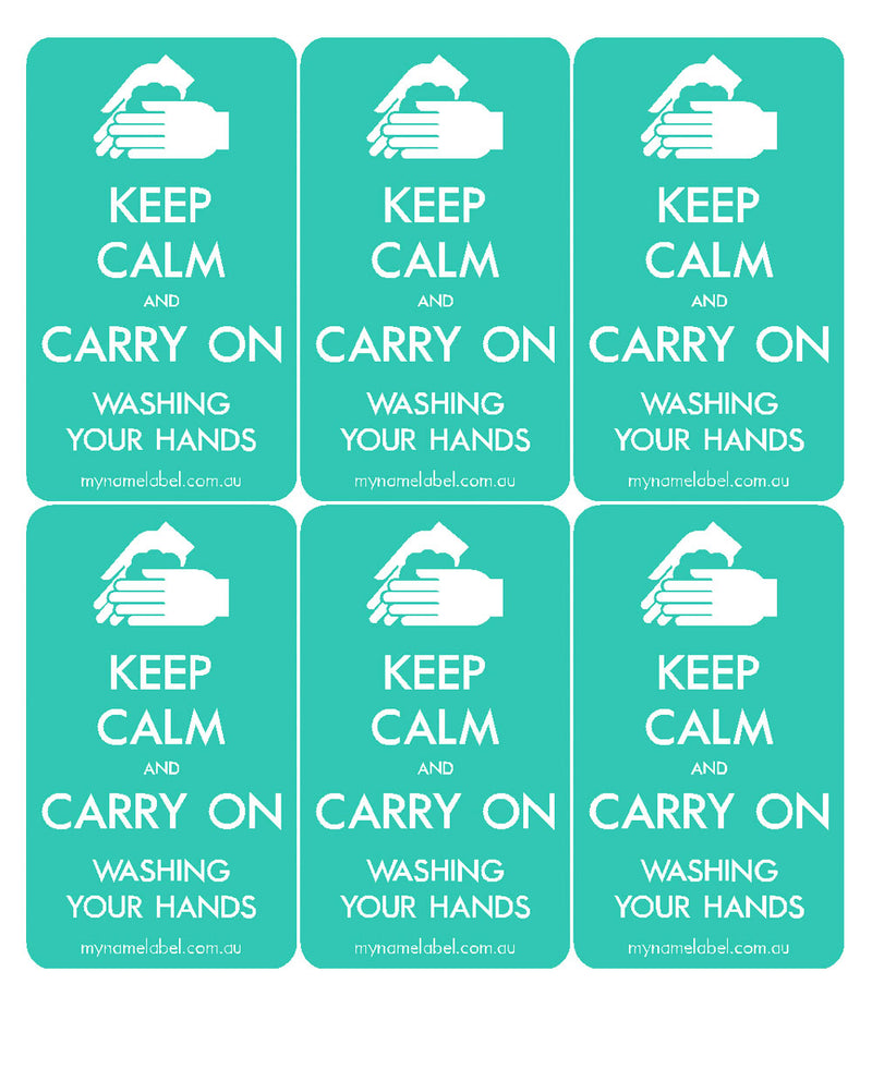 Keep Calm and Carry On - Mint Sticker