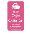 Keep Calm and Carry On - Pink Sticker