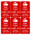 Keep Calm and Carry On - Red Sticker