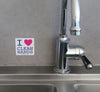 I Love Clean Hands Sticker