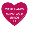 Lunchbox Hearts - Bright Pink