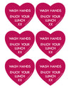 Lunchbox Hearts - Bright Pink