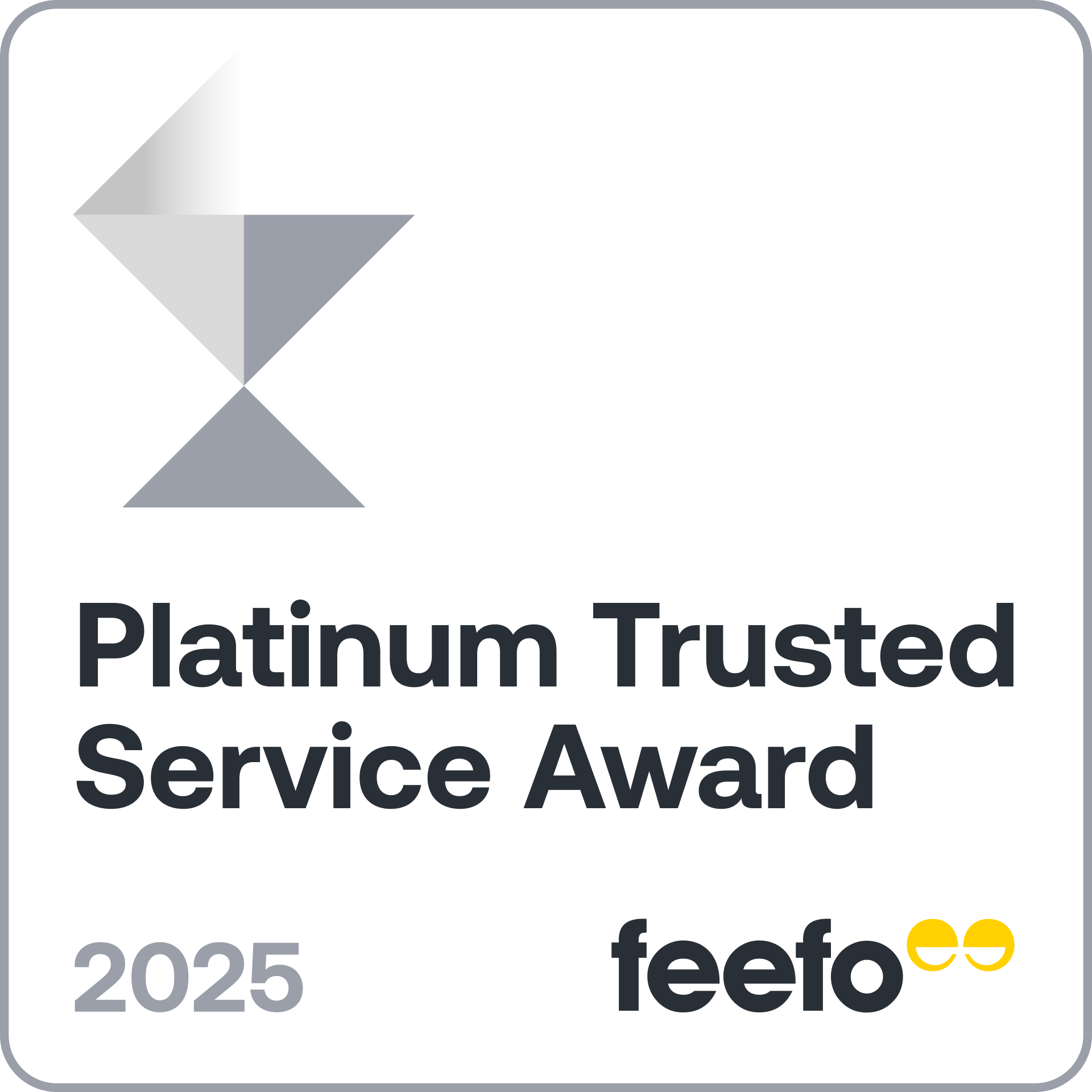 Feefo Trusted Service Award